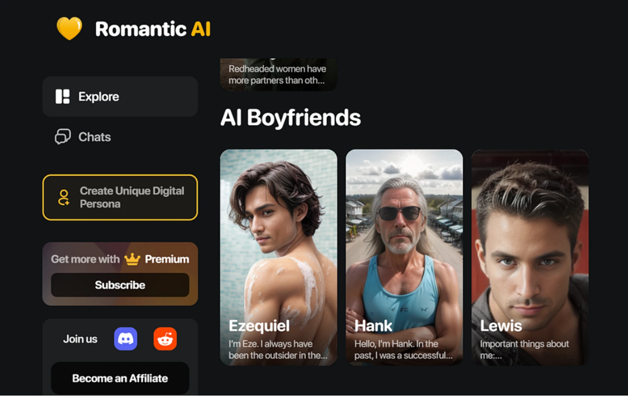 Romantic AI