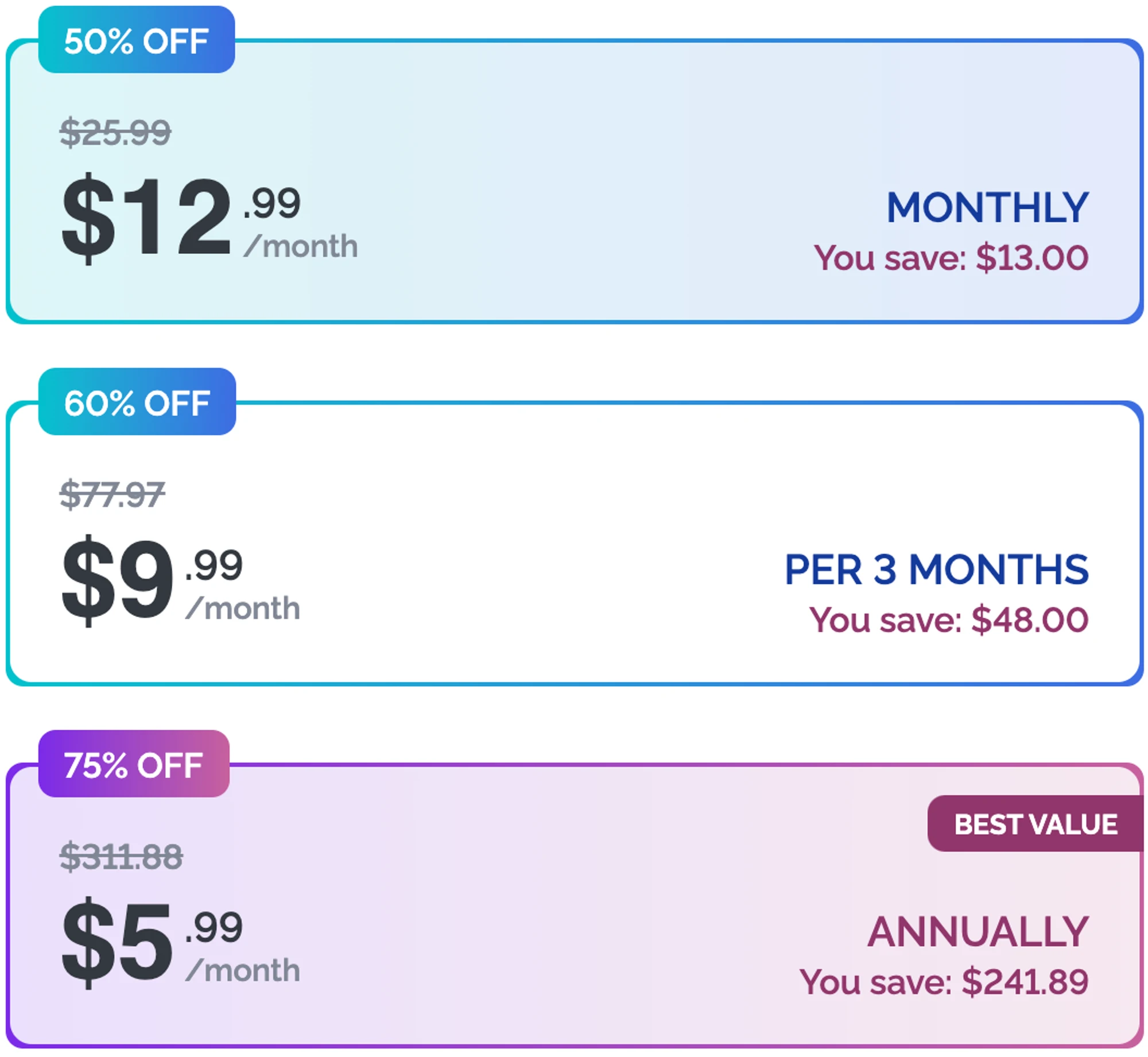 DreamBF Pricing